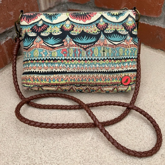 Sakroots Artist Circle Campus Mini Cross-Body Bag - Multicolor One World Print - Picture 5 of 12